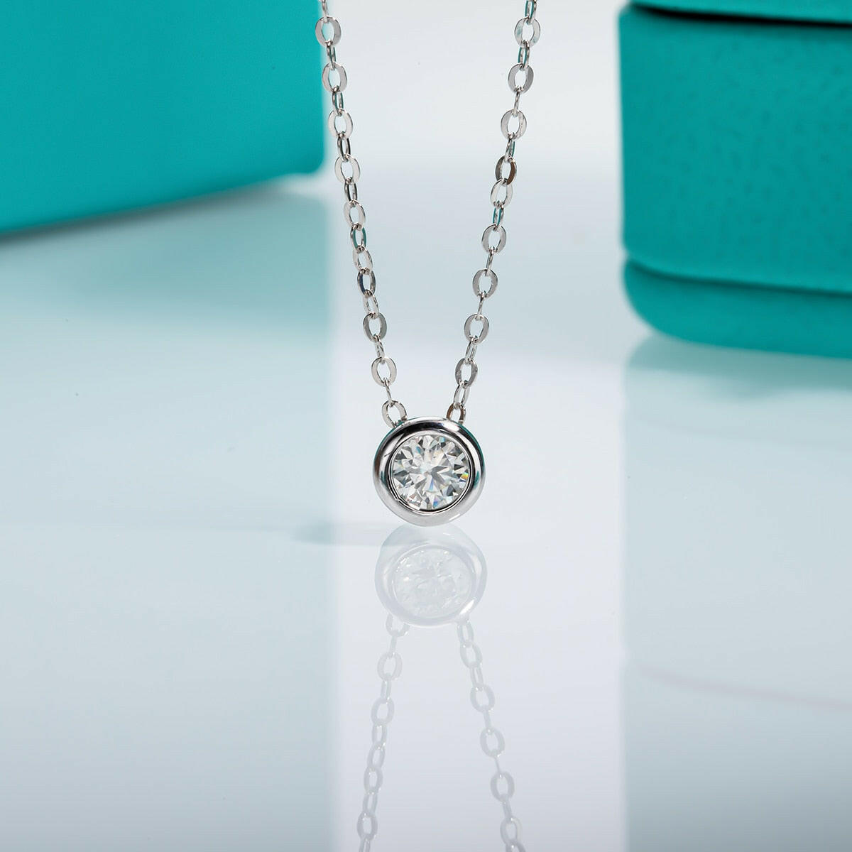 0.3ct Diamond Round Brilliant Cutting Necklaces-Evani Naomi Jewelry