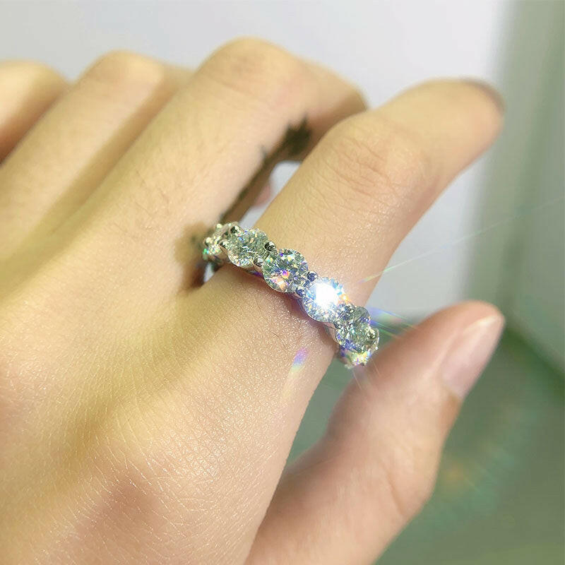 0.5 Ct Diamond Full Eternity Wedding Band-Evani Naomi Jewelry