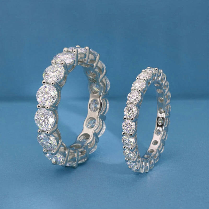 0.5 Ct Diamond Full Eternity Wedding Band-Evani Naomi Jewelry