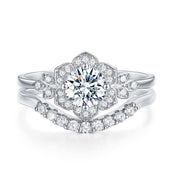 0.7 Ct Round Diamond Stackable Ring Set-Evani Naomi Jewelry