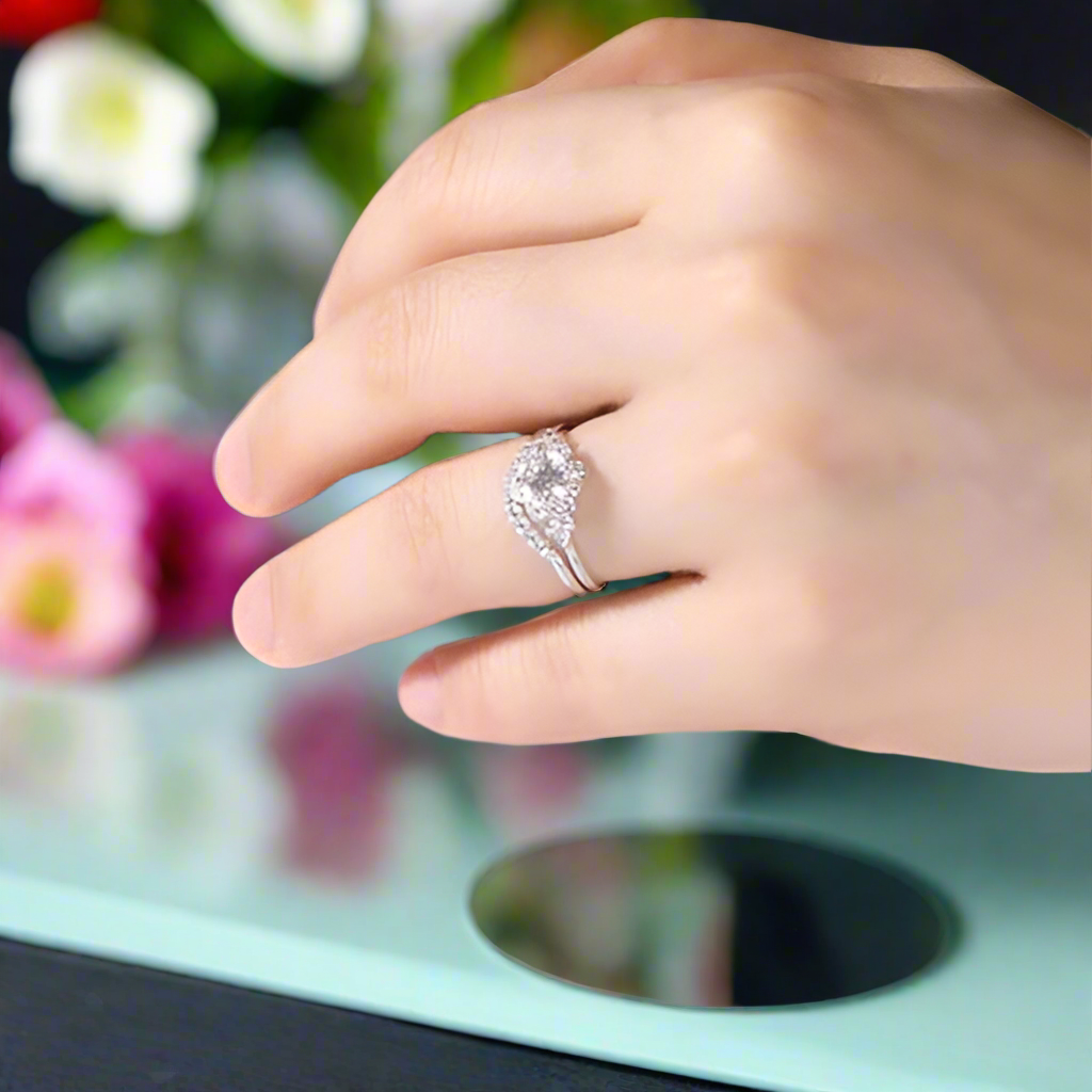 0.7 Ct Round Diamond Stackable Ring Set-Evani Naomi Jewelry