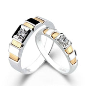14K White & Yellow Gold Round Cut Diamond Engagement Ring-Evani Naomi Jewelry
