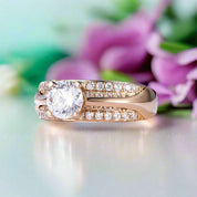 14K Yellow Gold 1.0 Ct Diamond Engagement Ring-Evani Naomi Jewelry