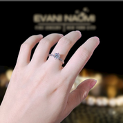 14k White Gold 1.0 Ct Diamond Wedding Ring-Evani Naomi Jewelry