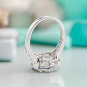 14k White Gold 1.5 Ct Round Diamond Engagement Ring-Evani Naomi Jewelry