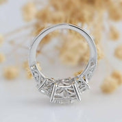 14k White Gold 2.0 Ct Radiant Cut Diamond Engagement Ring-Evani Naomi Jewelry