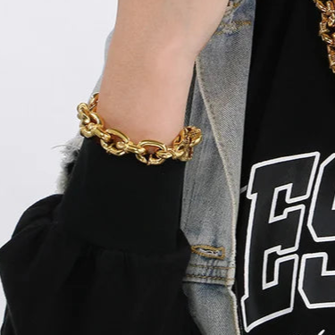 16mm Vintage Nail Chain Bracelet-Evani Naomi Jewelry