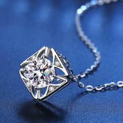 1.0 Ct Diamond Classic Pendant Necklace-Evani Naomi Jewelry