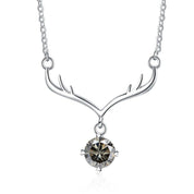 1.0 Ct Diamond Deer Pendant Necklace-Evani Naomi Jewelry