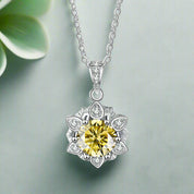 1.0 Ct Diamond Snowflake Pendant Necklace-Evani Naomi Jewelry