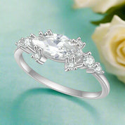 1.0 Ct Marquise Cut Diamond Classic 18k Gold Engagement Ring-Evani Naomi Jewelry