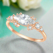 1.0 Ct Marquise Cut Diamond Classic 18k Gold Engagement Ring-Evani Naomi Jewelry