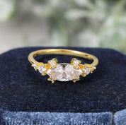 1.0 Ct Marquise Cut Diamond Classic 18k Gold Engagement Ring-Evani Naomi Jewelry
