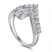 1.0 Ct Oval Cut Diamond Engagement Ring-Evani Naomi Jewelry