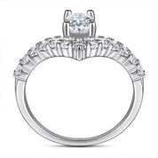1.0 Ct Oval Cut Diamond Engagement Ring-Evani Naomi Jewelry