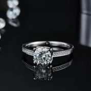 1.0 Ct Petite Milgrain Engagement Ring-Evani Naomi Jewelry