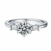 1.0 Ct Round Cut Diamond Engagement Ring-Evani Naomi Jewelry
