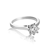 1.0 Ct Round Cut Diamond Engagement Ring-Evani Naomi Jewelry