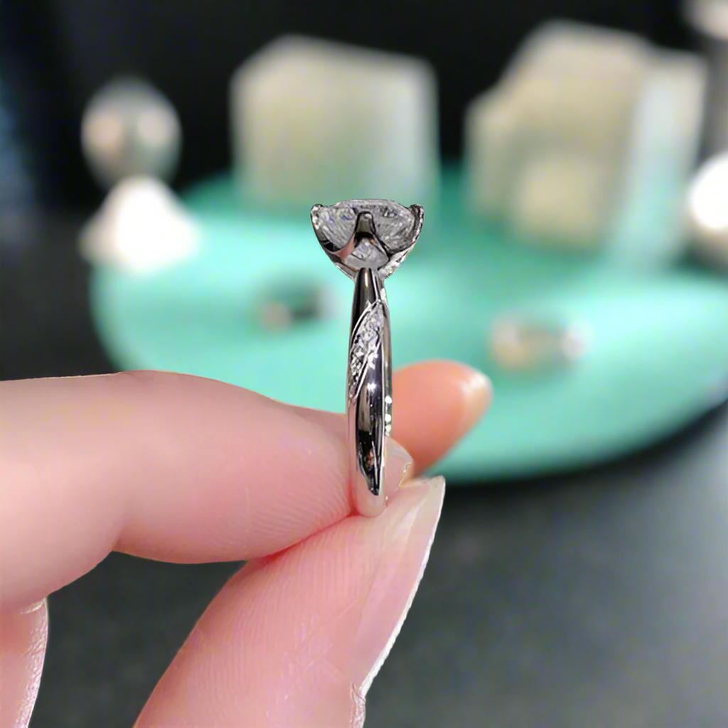 1.0 Ct Round Cut Diamond Engagement Ring-Evani Naomi Jewelry