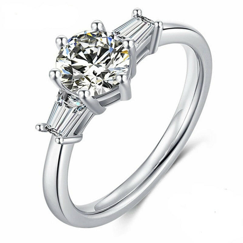 1.0 Ct Round Cut Diamond Engagement Ring-Evani Naomi Jewelry