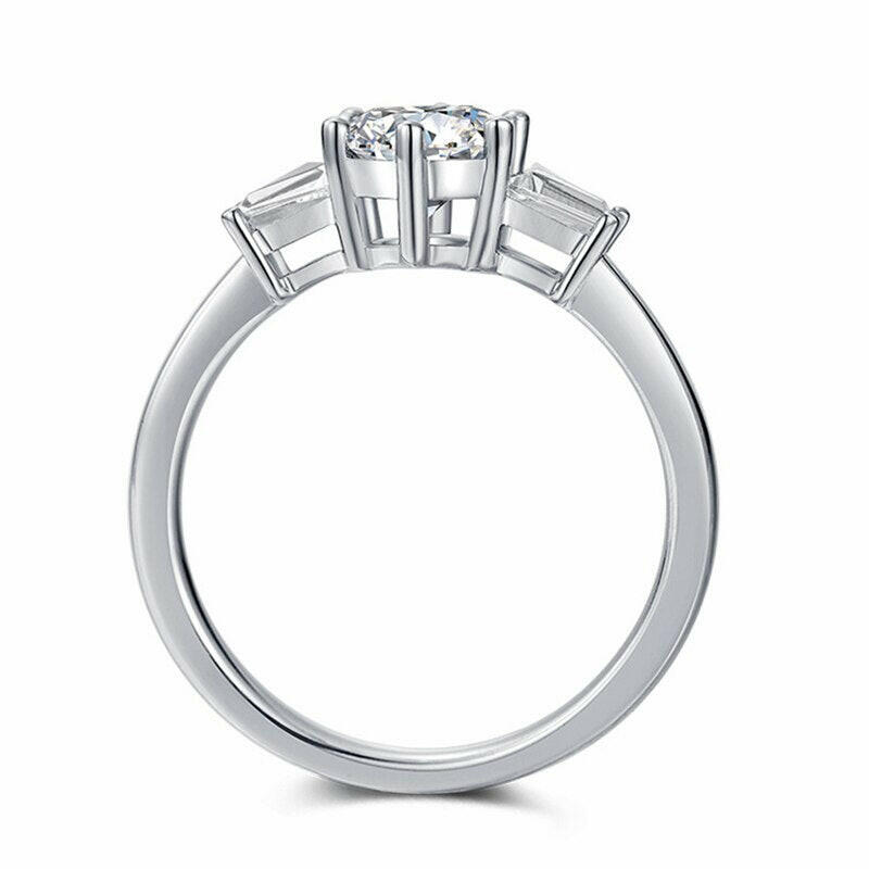 1.0 Ct Round Cut Diamond Engagement Ring-Evani Naomi Jewelry
