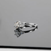 1.0 Ct Round Cut Diamond Engagement Ring-Evani Naomi Jewelry