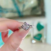 1.0 Ct Round Cut Diamond Engagement Ring-Evani Naomi Jewelry