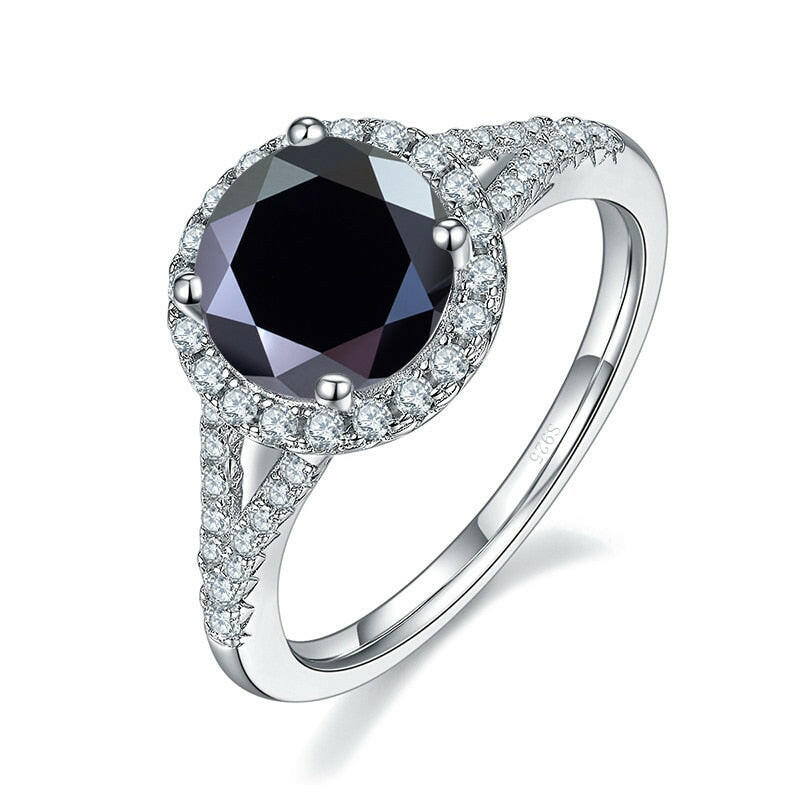 1.0 Ct Round Cut Diamond Halo Engagement Ring-Evani Naomi Jewelry