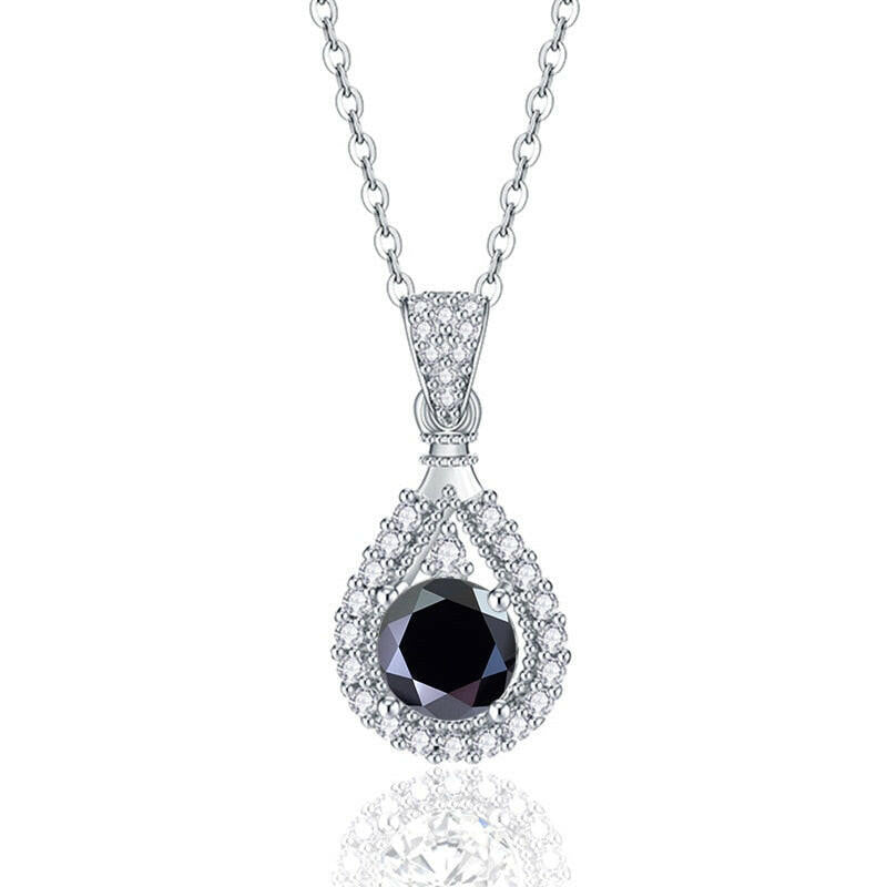 1.0 Ct Round Cut Diamond Pendant Necklace-Evani Naomi Jewelry
