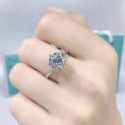 1.0 Ct Round Cut Halo Diamond Engagement Ring-Evani Naomi Jewelry