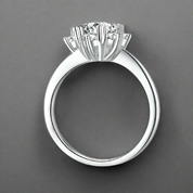 1.0 Ct Round Cut Halo Diamond Engagement Ring-Evani Naomi Jewelry