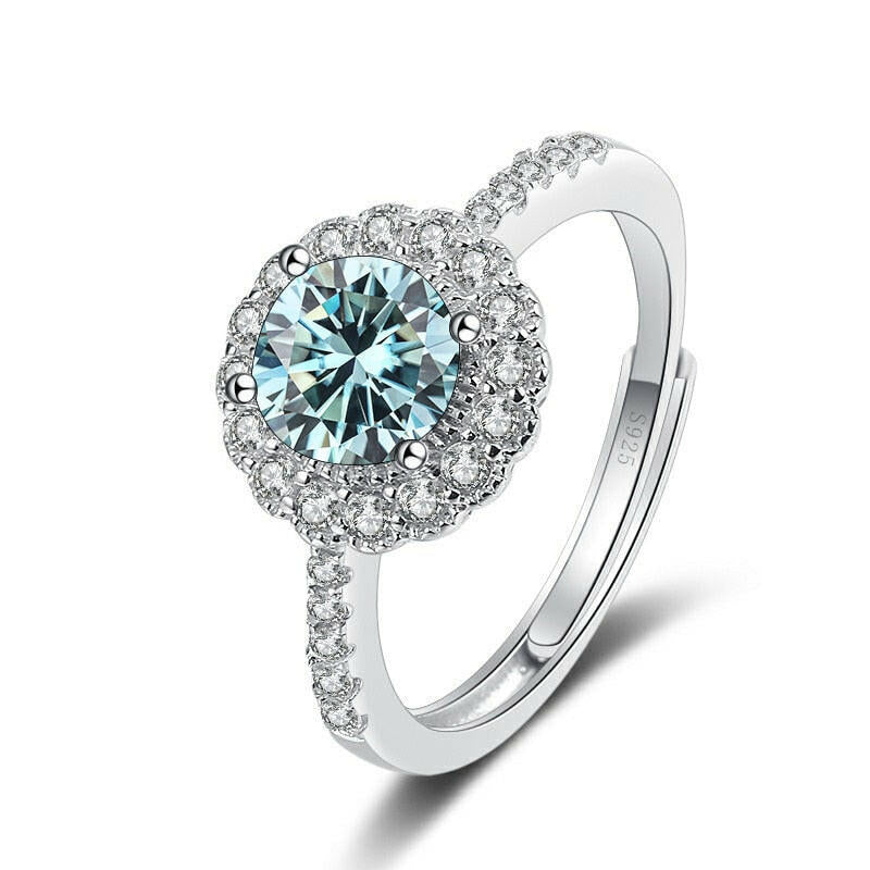 1.0 Ct Round Diamond Adjustable Engagement Ring-Evani Naomi Jewelry