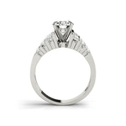 1.0 Ct Round Diamond Engagement Ring Set-Evani Naomi Jewelry