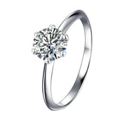 1.0 Ct Round Diamond Engagement Ring Set-Evani Naomi Jewelry