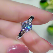 1.0 Ct Round Diamond Engagement Ring-Evani Naomi Jewelry