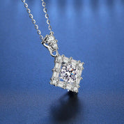 1.0 Ct Round Diamond Necklace-Evani Naomi Jewelry