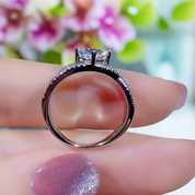 1.0 Ct Round Diamond Three Laps Engagement Ring-Evani Naomi Jewelry