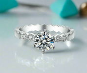 1.00 ct Diamond Vintage Wedding Ring-Evani Naomi Jewelry