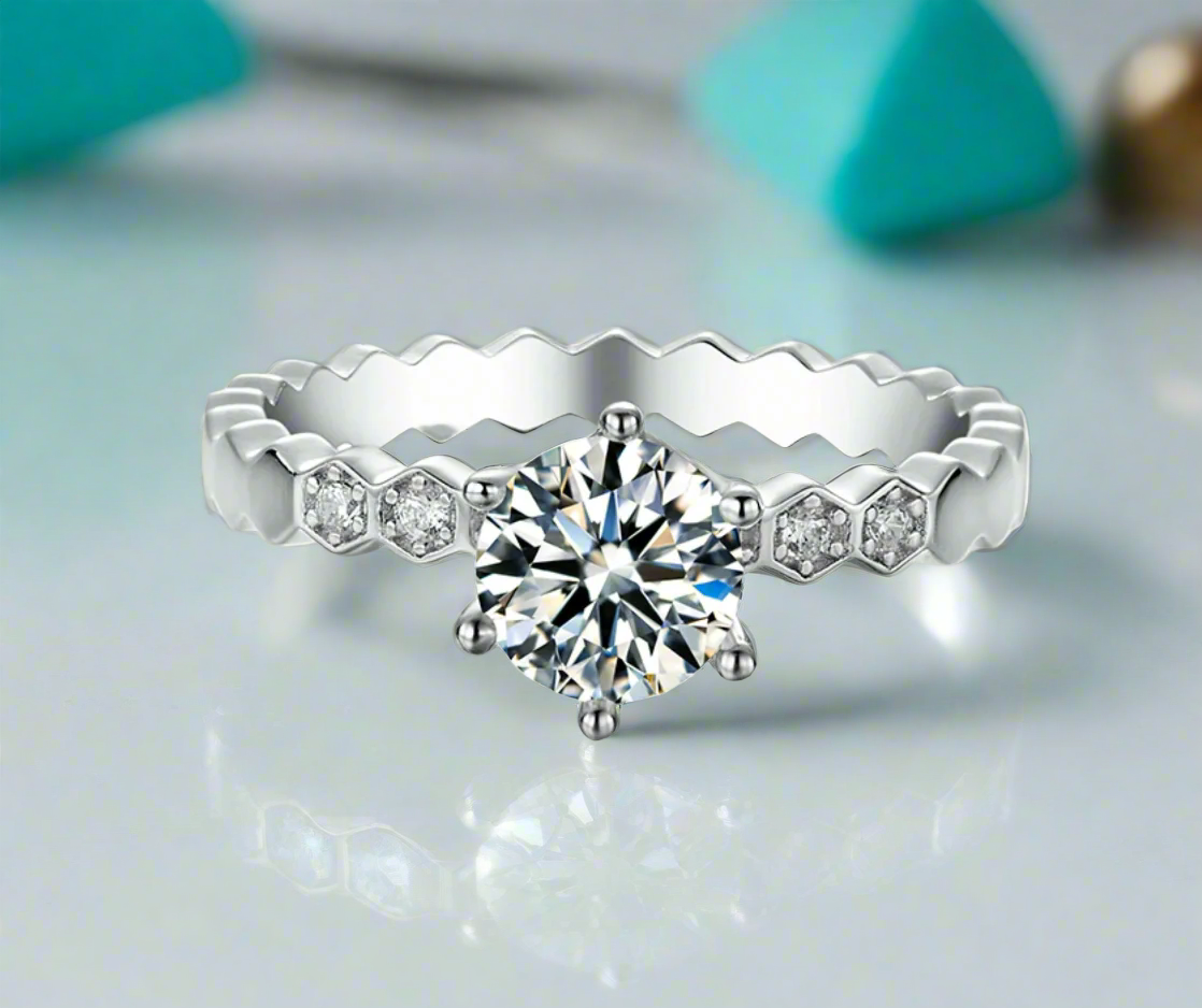 1.00 ct Diamond Vintage Wedding Ring-Evani Naomi Jewelry