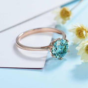 1.2 Ct Round Cut Diamond Engagement Ring-Evani Naomi Jewelry