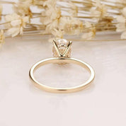 1.5 Ct Oval Cut Diamond Hidden Halo Engagement Ring-Evani Naomi Jewelry