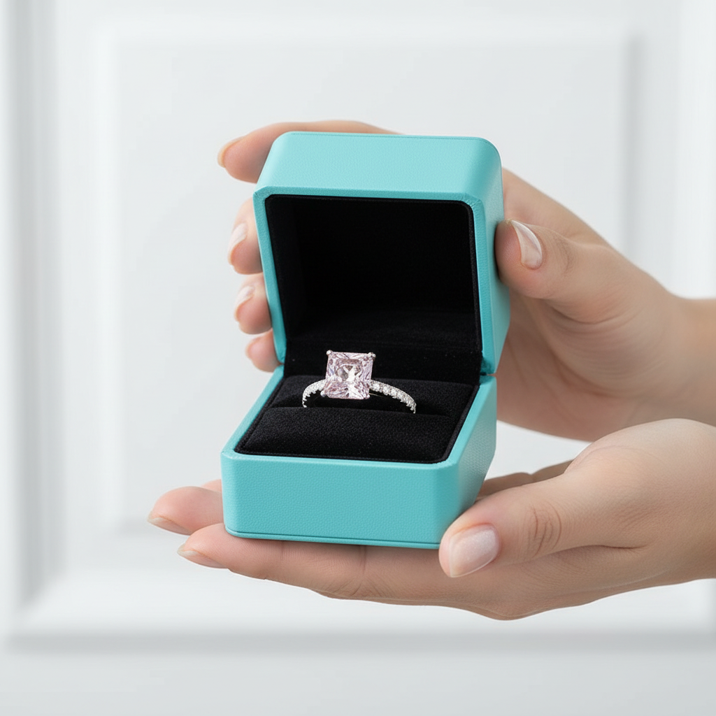 1.50 ct Tourmaline Princess-cut Engagement Ring - Evani Naomi Jewelry