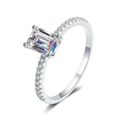 2.0 Ct Emerald Cut Diamond Engagement Ring-Evani Naomi Jewelry