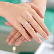 2.0 Ct Pear Cut Diamond Engagement Ring Set-Evani Naomi Jewelry