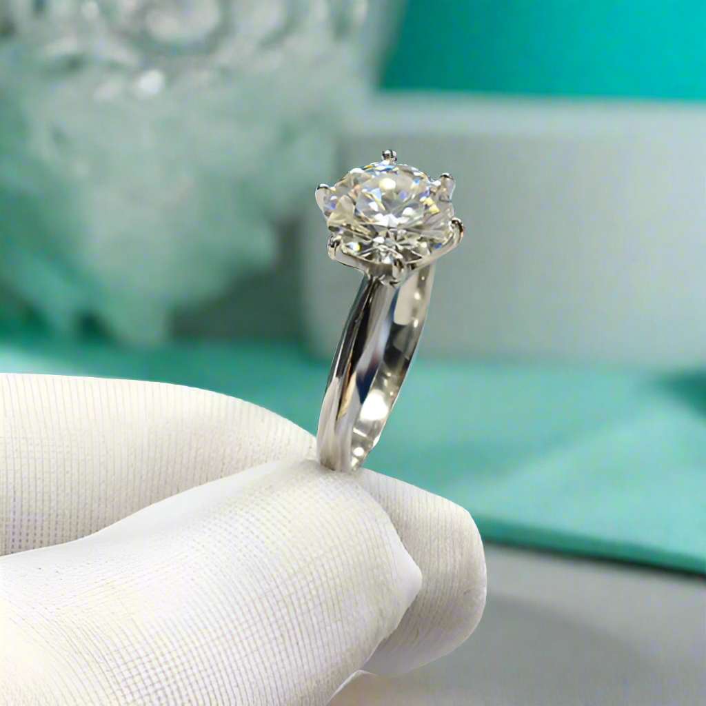 2.0 Ct Round Cut Diamond Classic Engagement Ring-Evani Naomi Jewelry