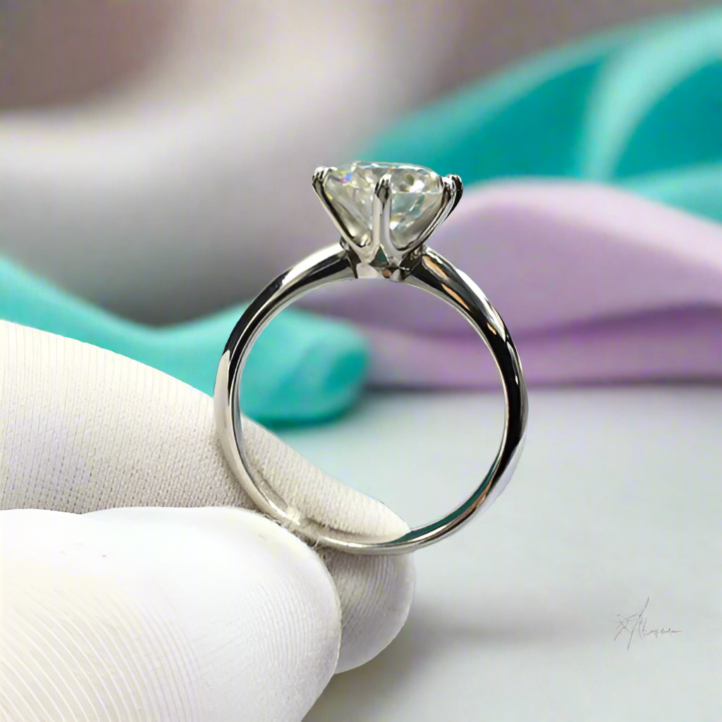 2.0 Ct Round Cut Diamond Classic Engagement Ring-Evani Naomi Jewelry