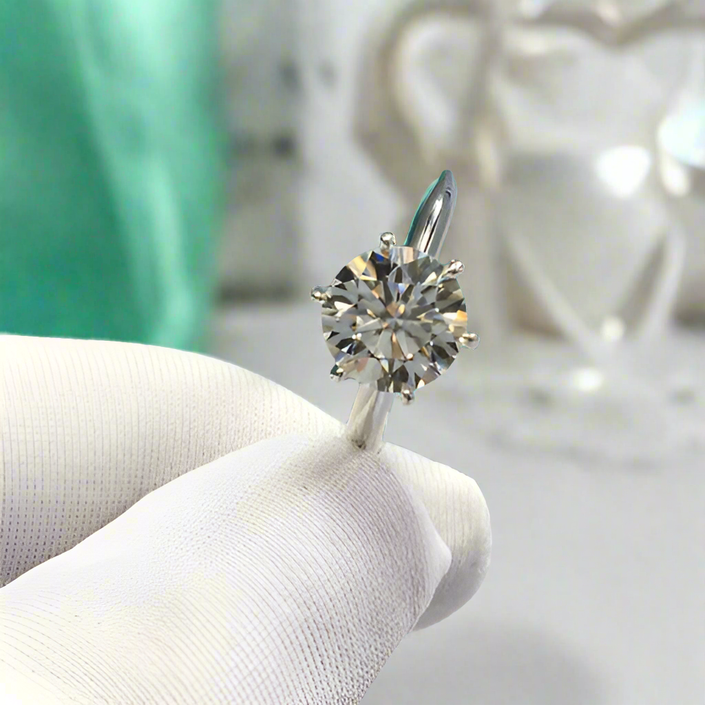 2.0 Ct Round Cut Diamond Classic Engagement Ring-Evani Naomi Jewelry