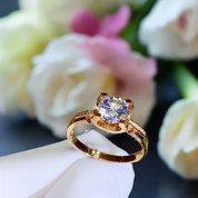 2.0 Ct Round Cut Diamond Cow Head Engagement Ring-Evani Naomi Jewelry