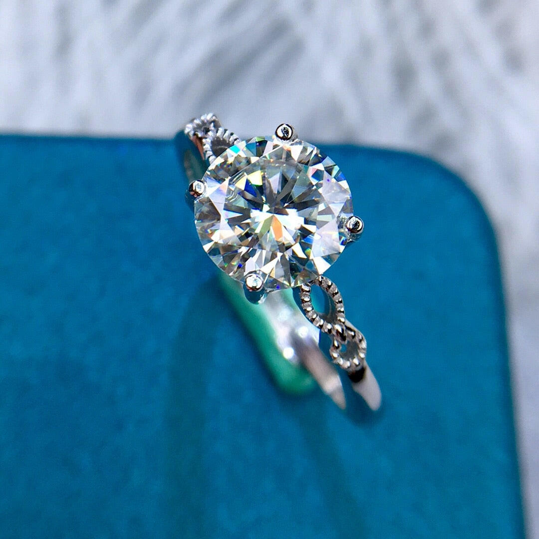 2.0 Ct Round Cut Diamond Engagement Ring-Evani Naomi Jewelry