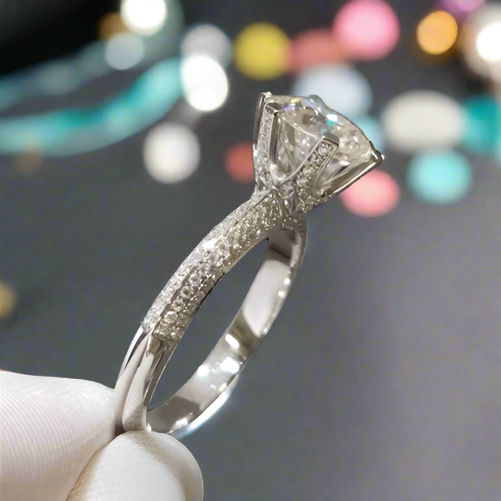 2.0 Ct Round Cut Diamond Engagement Ring-Evani Naomi Jewelry